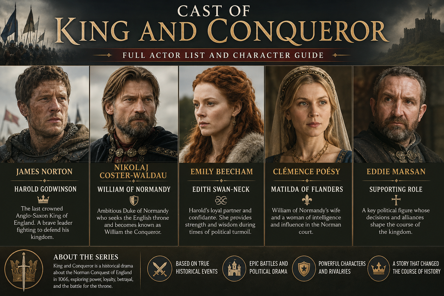 cast of king and conqueror